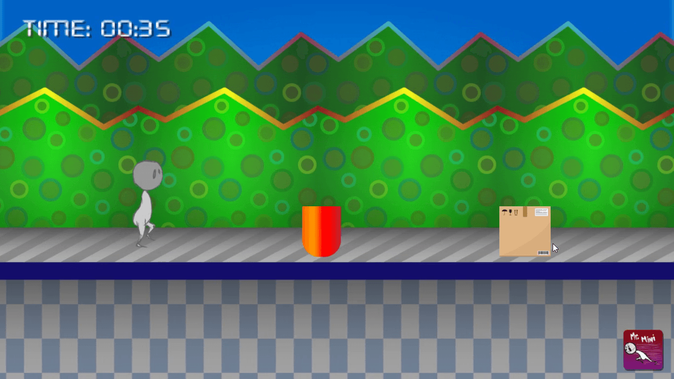 Mr. Mini - An endless runner game where players control a character to avoid obstacles.