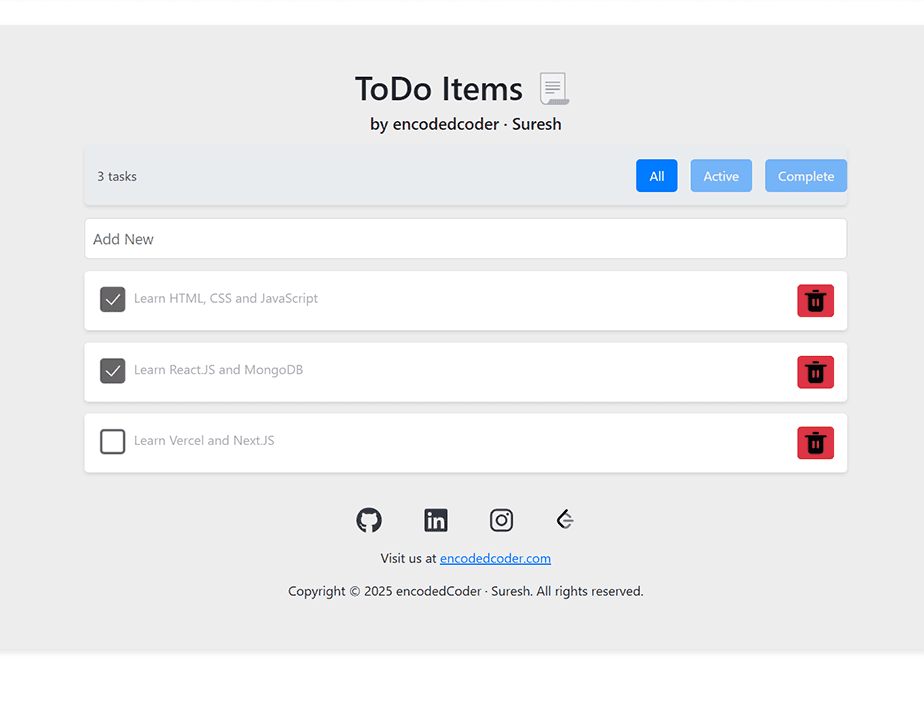 Todo List Todo List - A todo list application to help users manage their tasks efficiently.